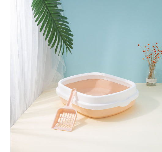 Large Cat Litter Box Detachable Anti