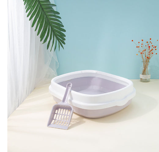 Large Cat Litter Box Detachable Anti